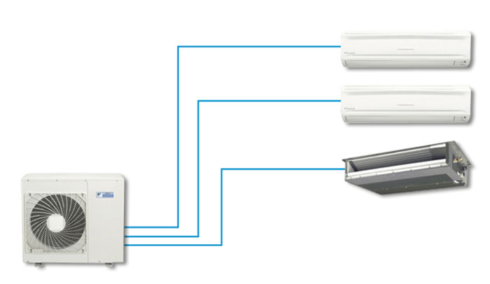 D&agrave;n n&oacute;ng điều h&ograve;a multi daikin 2 chiều 27.300 BTU (4MXM80RVMV) chất lượng